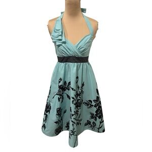 Anthropologie Nathalie Lete Paris "Stemmed Sweetbriar" floral halter dress